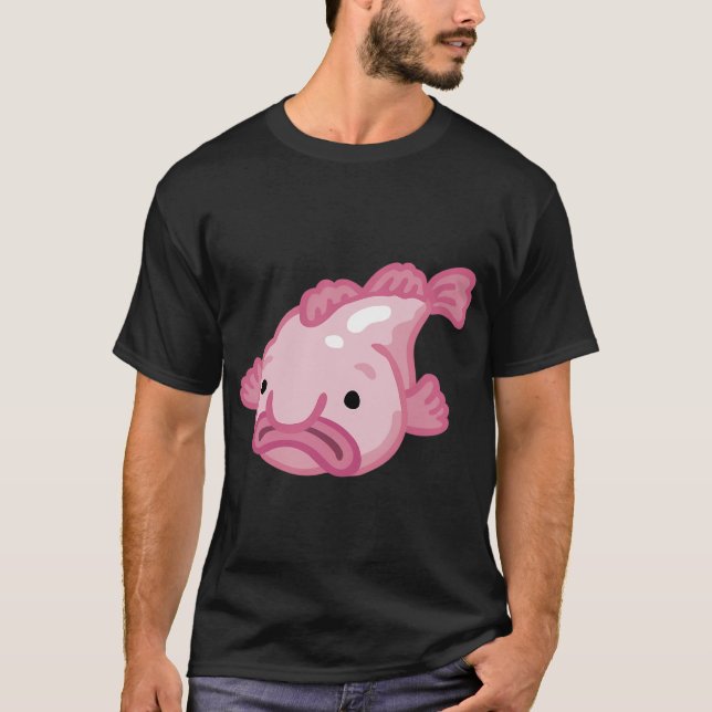 Camiseta Criaturas Curiosas - Peixe-Blob (Frente)