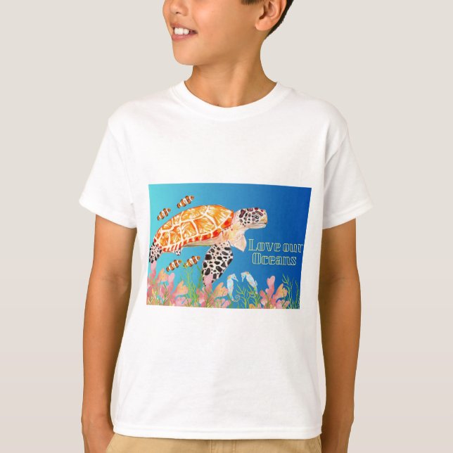 Camiseta Criaturas do mar (Frente)