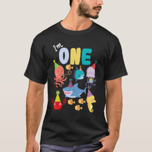 Camiseta Criaturas do Oceano de Animais do Mar Cinto Partid
