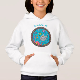 Camiseta Criaturas marinhas engraçadas desenho de desenhos