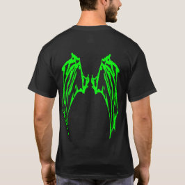 Camiseta Criaturas Místicas 1 Asas - Contorno Verde Claro