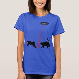 Camiseta Criaturas são gatos divertidos brincando com ponto