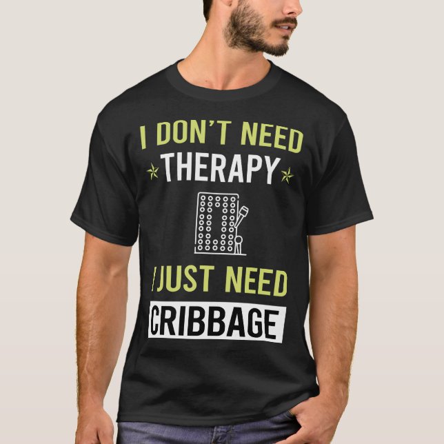 Camiseta Cribo de Cribbage da Terapia (Frente)