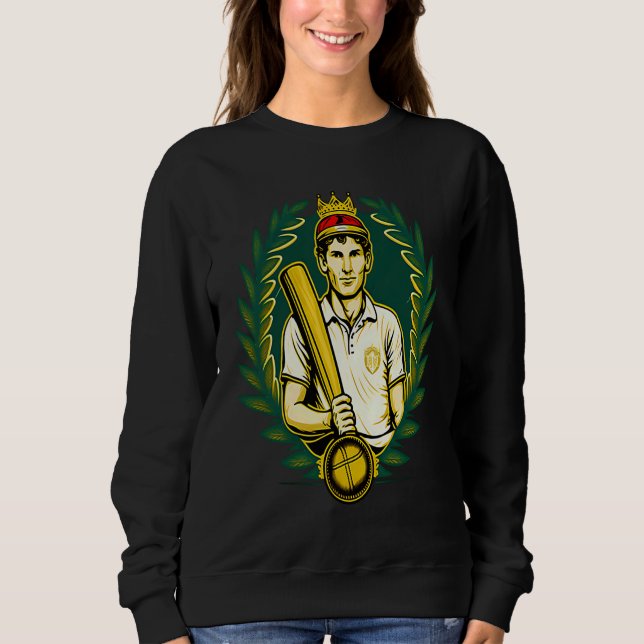 Camiseta Cricket Bat King Cricket Player (Frente)