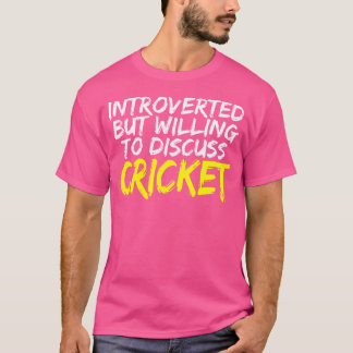 Camiseta Cricket Bowler Batsman Introduziu o Cricket Player