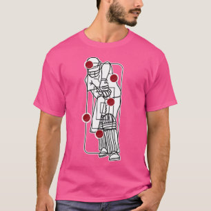 Camiseta Cricket Bowler Target Practice 2 Fã de Críquete
