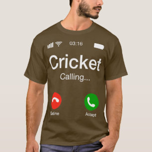 Camiseta Cricket Calling Cricket Phone