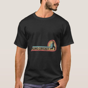 Camiseta Cricket cego retrô faixa de filme de jogador vinta