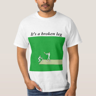 Camiseta cricket de perna quebrada