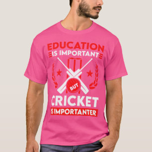 Camiseta Cricket Education é importante jogador de críquete