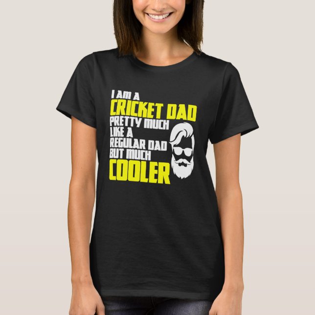 Camiseta Cricket Father's Day Saying Bowler Batsman Cricket (Frente)