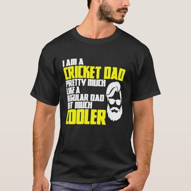 Camiseta Cricket Father's Day Saying Bowler Batsman Cricket (Frente)