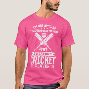 Camiseta Cricket Game Cricketing Eu Sou O Melhor Jogo De Cr