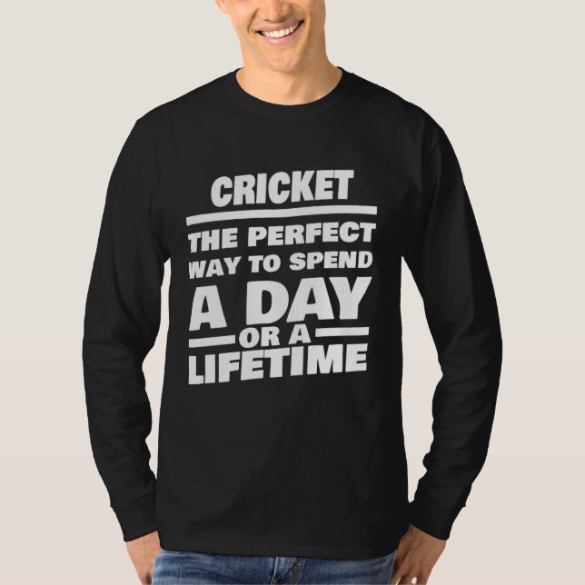 Camiseta Cricket Lifetime Saying  Cricket Player (Frente)