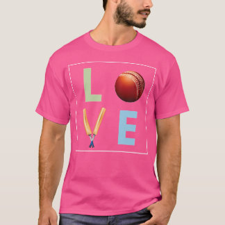 Camiseta Cricket Love For Cricket Sports Player Funny Crick