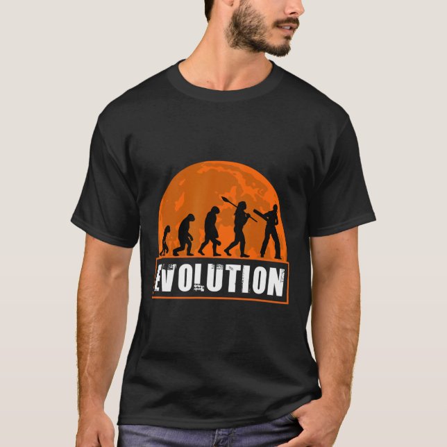 Camiseta Cricket Player Funny Cricket Human Evolution  (Frente)