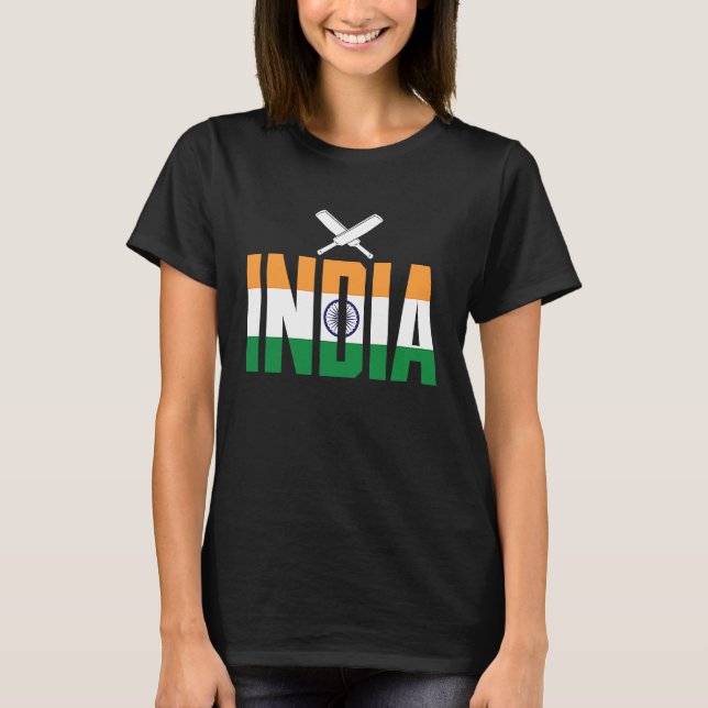 Camiseta Cricket Player Funny Cricket Sport India (Frente)
