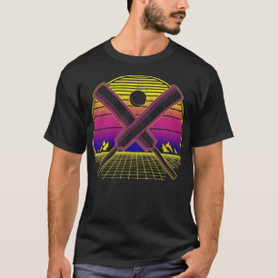 Camiseta Cricket Retro Vintage 80s Sunset