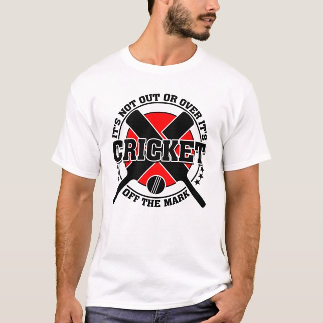Camiseta Cricketer está fora do críquete (Frente)