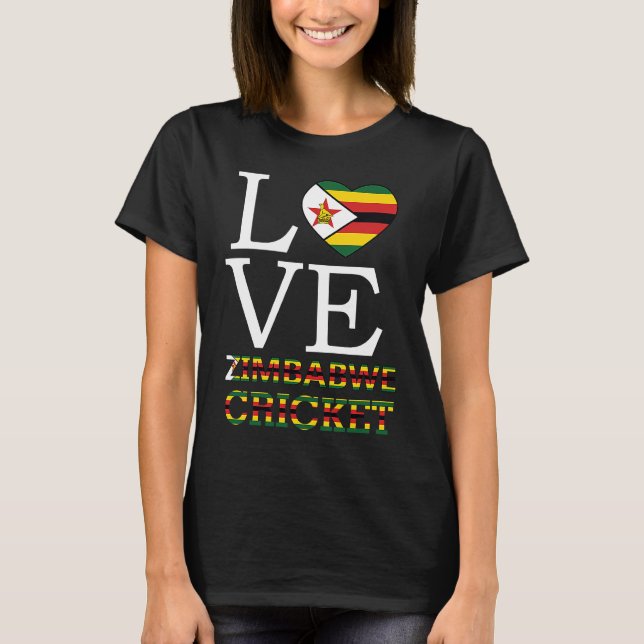 Camiseta Crickets do Zimbábue Para Homens (Frente)