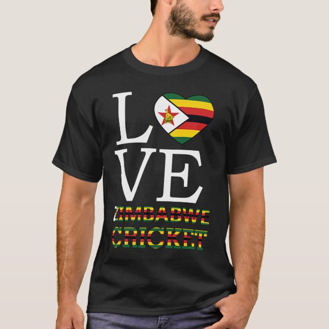 Camiseta Crickets do Zimbábue Para Homens (Frente)