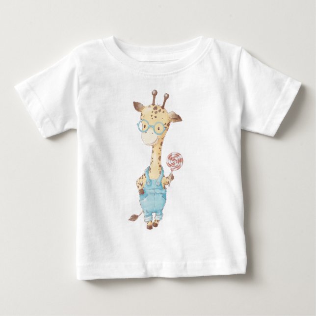 Camiseta Crie a sua girafa bonita (Frente)
