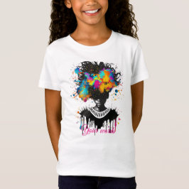 Camiseta Crie a sua mulher negra colorida