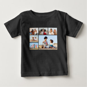 Camiseta Crie a sua própria colagem de 6 fotos