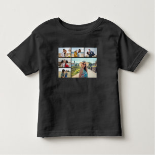 Camiseta Crie a sua própria colagem de 6 fotos