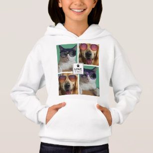 Camiseta Crie A Sua Própria Colagem Fotográfica De 4 Pet