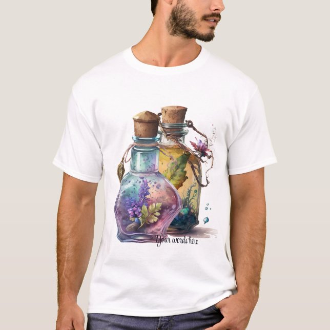 Camiseta Crie As Garrafas Da Sua Própria Poção (Frente)