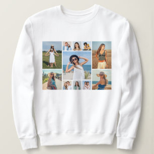 Camiseta Crie as suas próprias 11 colagens de fotos feminin