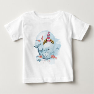 Camiseta Crie O Seu Farol De Peixe De Baleia Submarino