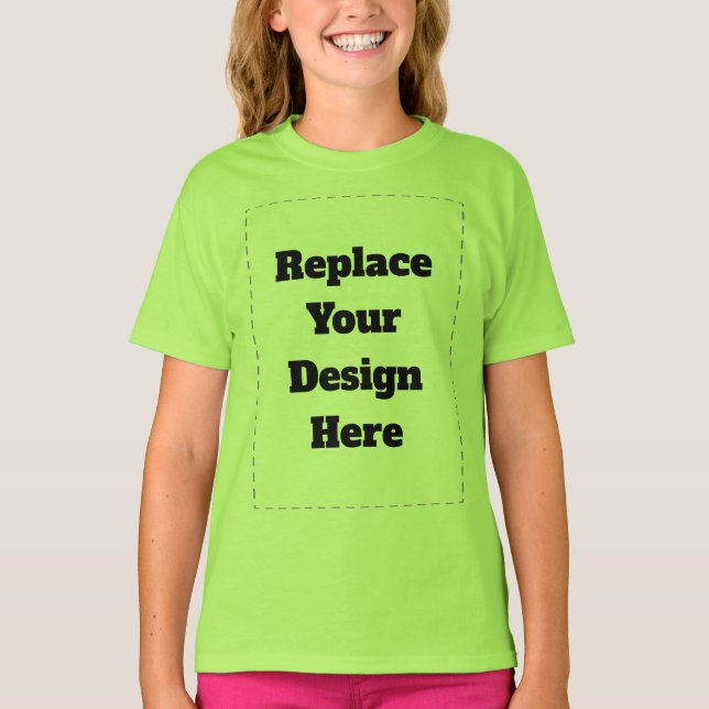 Camiseta Crie o seu próprio branco  (Frente)