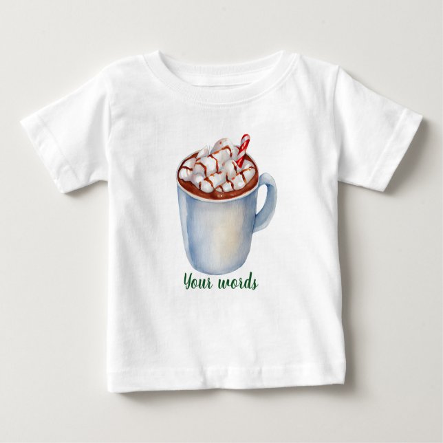 Camiseta Crie O Seu Próprio Chocolate Quente De Iuletide (Frente)