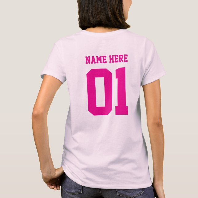 Camiseta CRIE-O-SEU Próprio design personalizado Equipe des (Verso)
