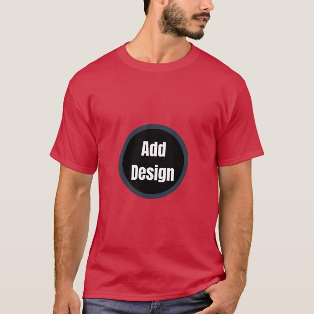 Camiseta Crie o seu próprio editável (Frente)
