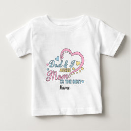 Camiseta Crie o Seu Próprio Papai & Eu Concordo que Mamãe é