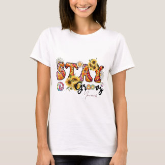 Camiseta Crie o seu próprio pé no Groovy Tie Dye