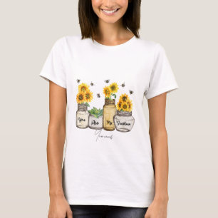 Camiseta Crie o seu. Você é meu Sunshine Sunflower