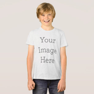 Camiseta Crie o Tri-Blend da Juventude do seu Premium Boy
