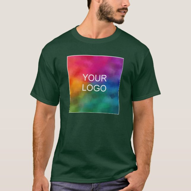 Camiseta Crie personalizado verde em florestas profundas se (Frente)