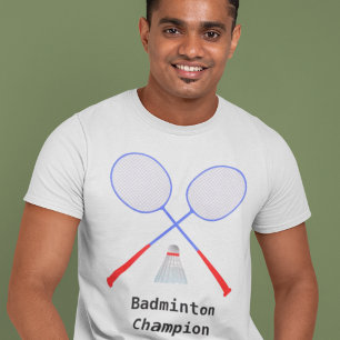 Camiseta Crie seu jogador de badminton