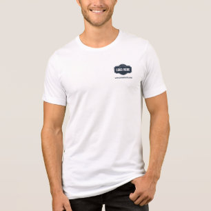 Camiseta Crie seu logotipo comercial Endereço do site