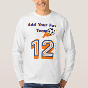 Camiseta Crie seu nome de equipe favorito 12 Futebol