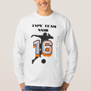 Camiseta Crie seu nome de equipe favorito 16 Futebol