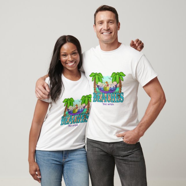 Camiseta Crie Seu Próprio Aloha Beaches Tropicais (Unissex)