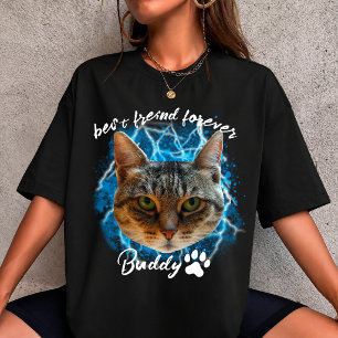 Camiseta crie seu próprio animal de estimação gato foto per