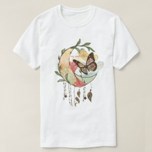 Camiseta Crie Seu Próprio Apanhador de Sonhos Boho Borbolet