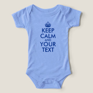 Camiseta Crie seu próprio azul profundo Mantenha-se calmo